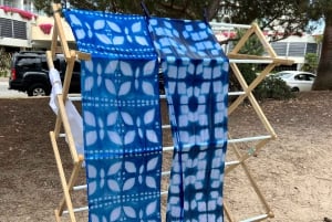 Shibori-Färben in Tokio, Japan