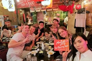 Shibuya Bar Hopping Tour (All-You-Can-Drink + Full Dinner)