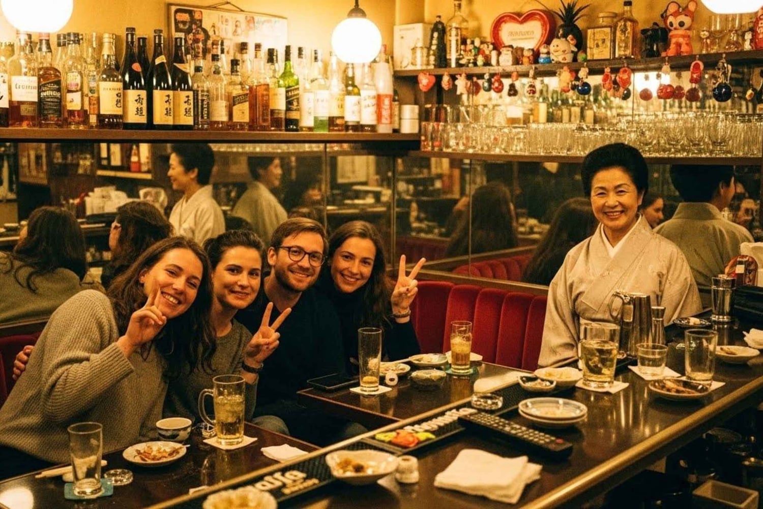 Shinjuku Evening Walk & Traditional Snack Bar Visit