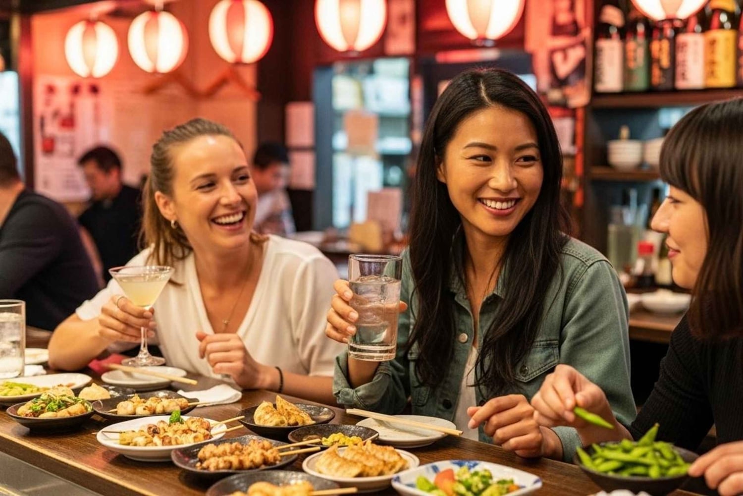 Shinjuku Evening Walk & Traditional Snack Bar Visit