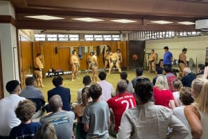 Tokyo: Shinjuku Sumo Show & Experience med drycker och foto