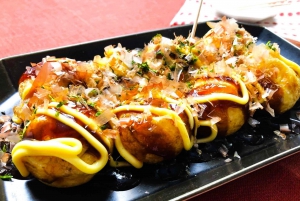 Takoyakin kokkauskokemus Kabukichossa, Shinjukussa