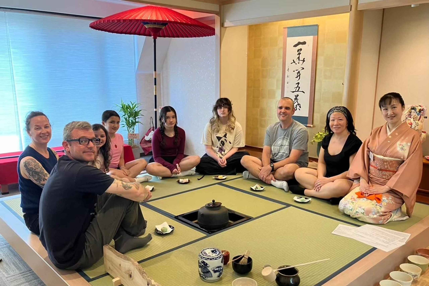 Experiencia de ceremonia del té en una habitación de estilo japonés, 60 min.