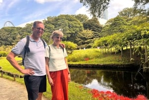 東京：プロの庭師ガイドがご案内する電動自転車で庭園をめぐるベーシックコース