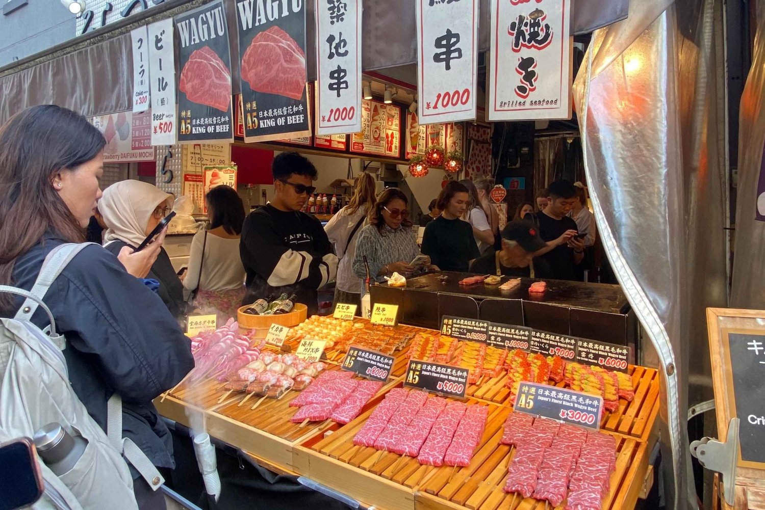 Excursão a pé pelo antigo mercado de peixe de Tsukiji