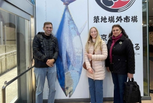 Excursão a pé pelo antigo mercado de peixe de Tsukiji