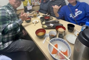 Excursão a pé pelo antigo mercado de peixe de Tsukiji