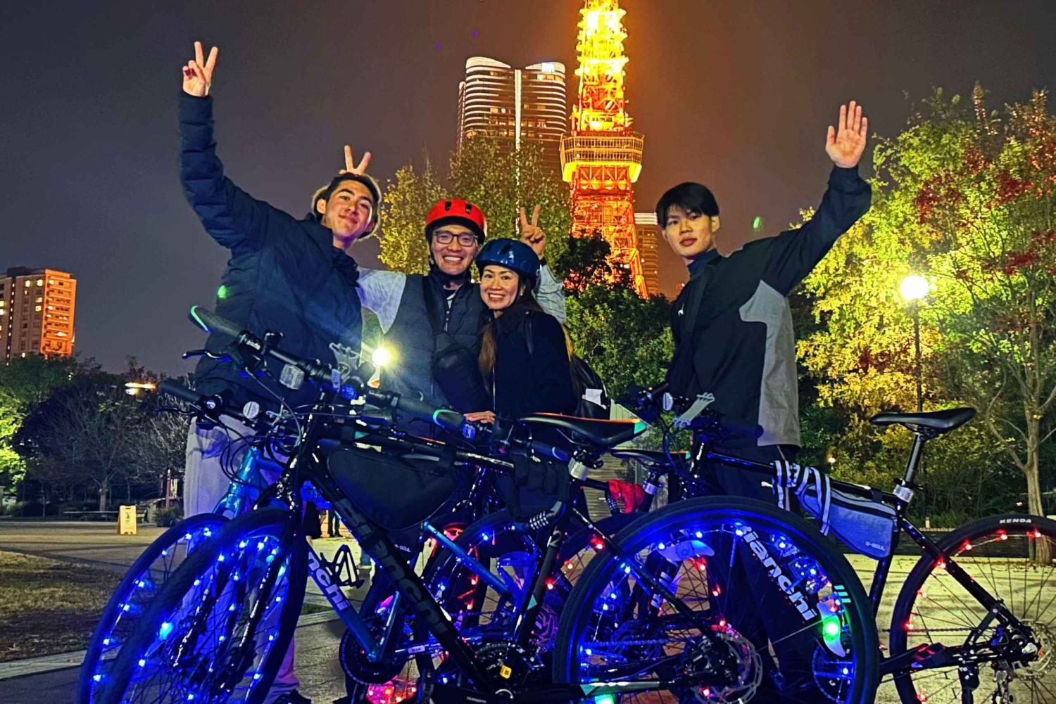 Tokio: 2-godzinna nocna wycieczka rowerowa po ukrytych perełkach miasta