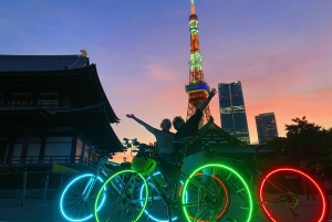 Tokio: 2-godzinna nocna wycieczka rowerowa po ukrytych perełkach miasta