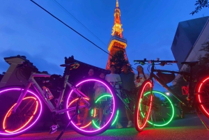 Tokio: 2-godzinna nocna wycieczka rowerowa po ukrytych perełkach miasta