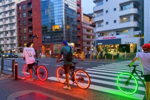 Tokio: 2-godzinna nocna wycieczka rowerowa po ukrytych perełkach miasta