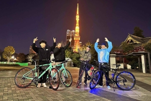 Tokio: 2-godzinna nocna wycieczka rowerowa po ukrytych perełkach miasta