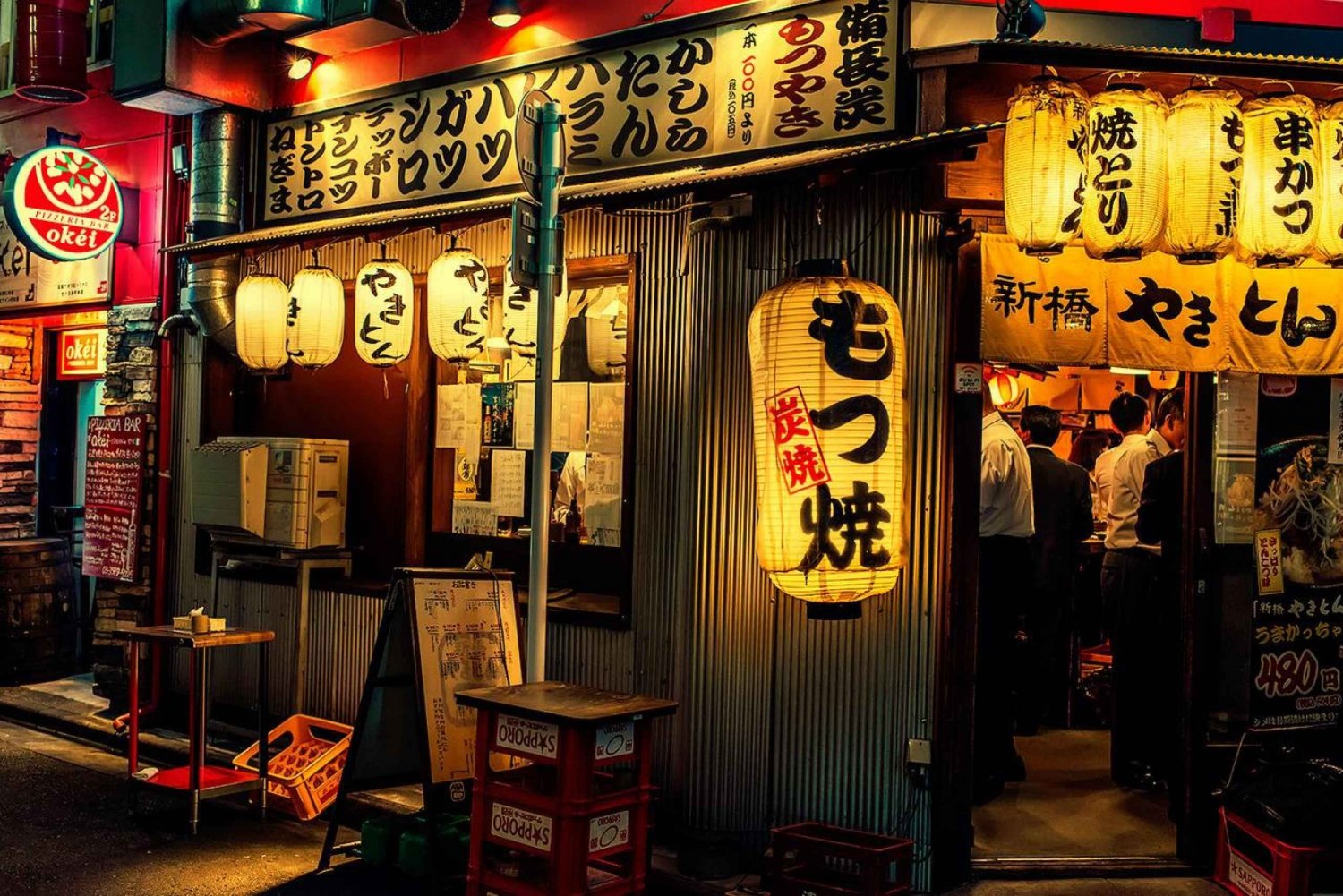 Tokyo: 3-Hour Food Tour of Shinbashi at Night