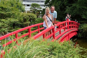 Tokyo 6 timmars privat guidad tur och kalligrafi och origami