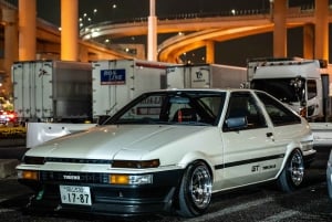 Tokyo and Daikoku by night in a Fast and Furious Skyline 34