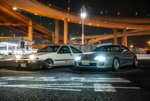 Tokyo and Daikoku by night in a Fast and Furious Skyline 34