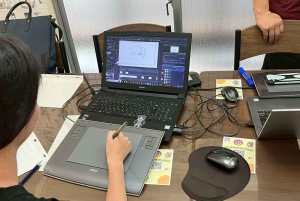 Tokyo: Anime-verksted med en profesjonell animatør