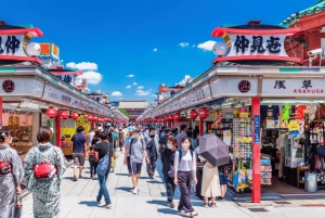 Tóquio: caminhada histórica em Asakusa e cultura gastronômica local