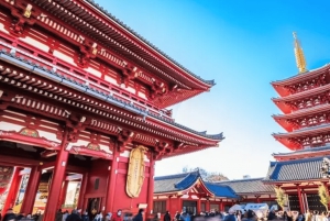 Tóquio: caminhada histórica em Asakusa e cultura gastronômica local