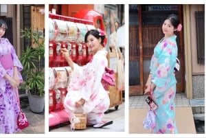 Tokio: Asakusan kimonovuokraus, hiusten muotoilu ja meikki