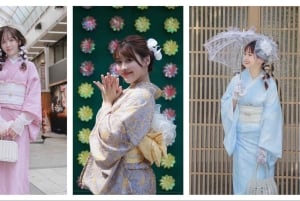 Tokio: Asakusan kimonovuokraus, hiusten muotoilu ja meikki