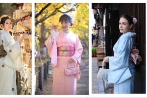 Tokio: Asakusan kimonovuokraus, hiusten muotoilu ja meikki