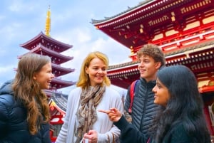 Tokyo : visite à pied du temple et du sanctuaire d'Asakusa avec un guide de la région