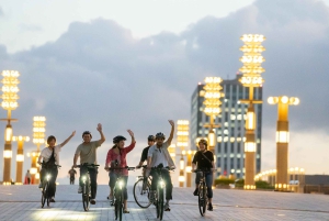 Baia di Tokyo: tour guidato di 3 ore in e-bike con vista notturna al tramonto