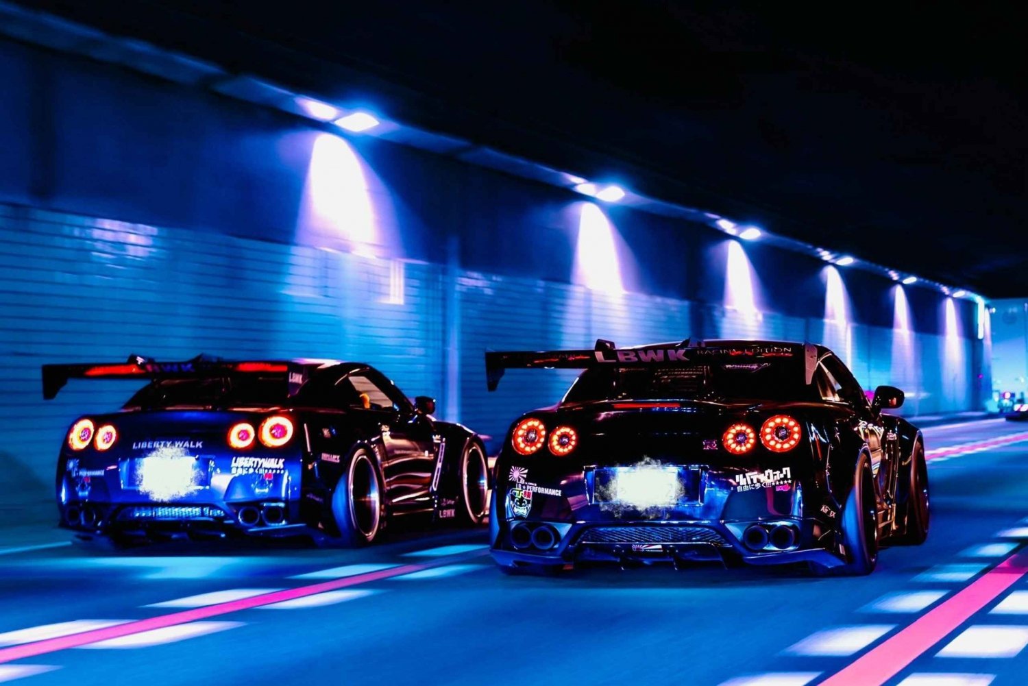 Tokyo Drift: GT-R Car Club R35 Liberty Walk Daikoku meeting