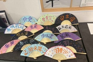 Tokyo : calligraphie et fabrication de votre éventail pliant original à Asakusa