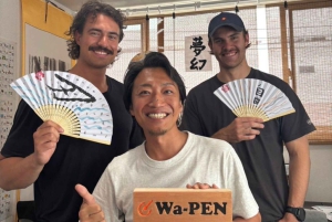 Tokio: Kaligrafia i wykonanie własnego wachlarza w Asakusa