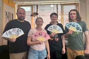 Tokio: Kaligrafia i wykonanie własnego wachlarza w Asakusa