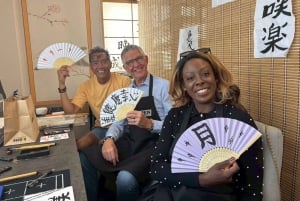 Tokio: Kaligrafia i wykonanie własnego wachlarza w Asakusa