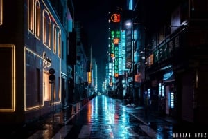 Tóquio: Sessão fotográfica cinematográfica - estilo natural ou cyberpunk