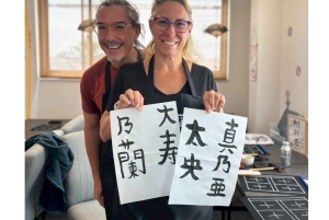 Tokyo : calligraphie et fabrication de votre éventail pliant original à Asakusa