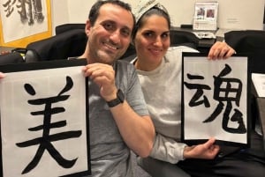 Tokyo : calligraphie et fabrication de votre éventail pliant original à Asakusa