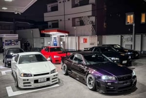 Tokyo : Daikoku Car parking area night Meet & experience JDM