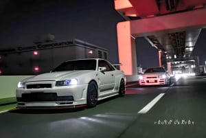 Tokyo : Daikoku Car parking area night Meet & experience JDM