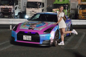 Tokyo : visite guidée des voitures JDM à Daikoku avec une GT-R35 de 600 ch