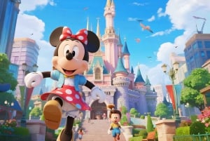 Tokyo Disneyland or DisneySea Ticket and Privare Transfer