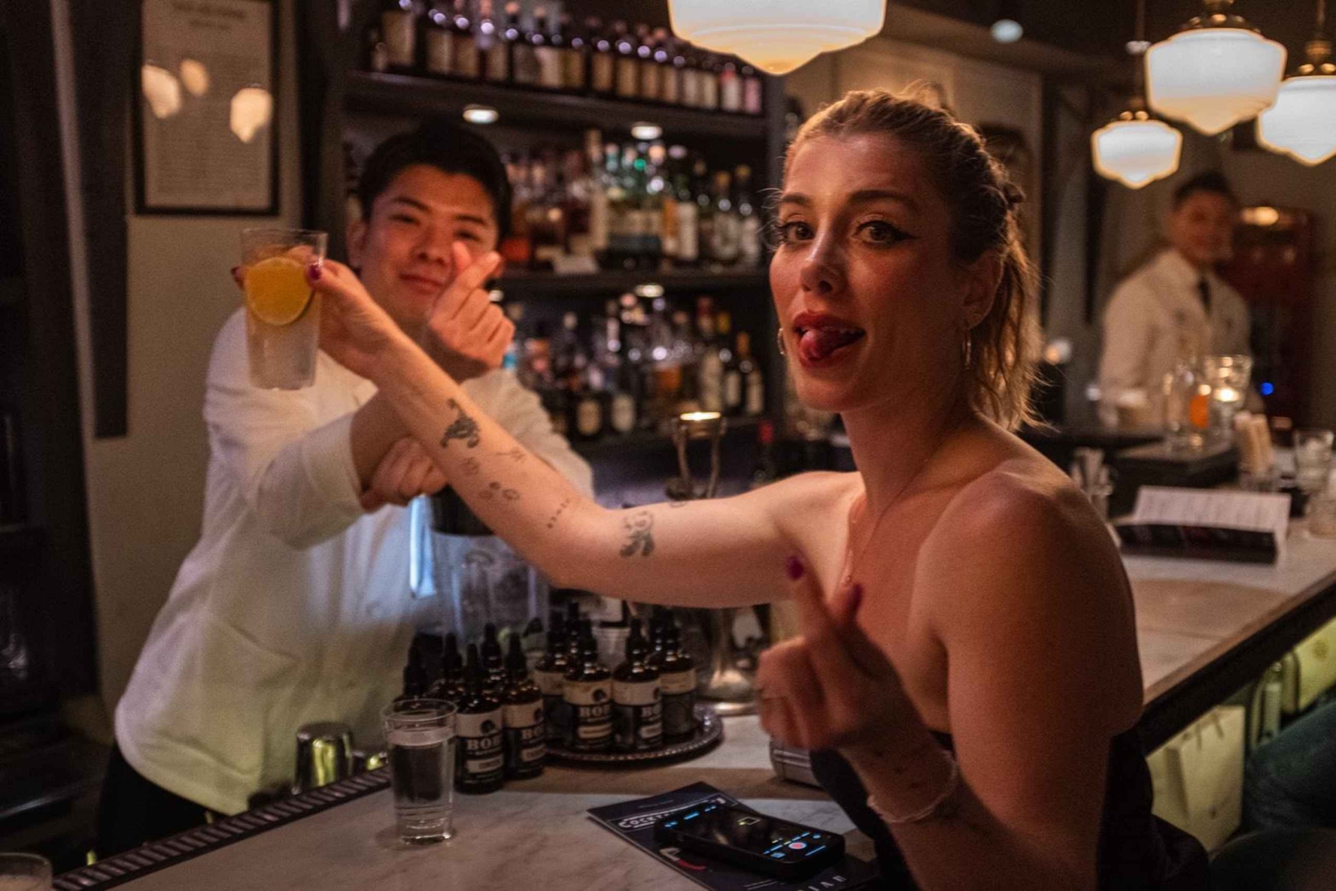 Tokio: Ebisu Cocktailbar Tour met drankjes en hapjes