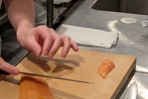 Tokyo Ginza: maak sushi en leer vis te fileren met messen