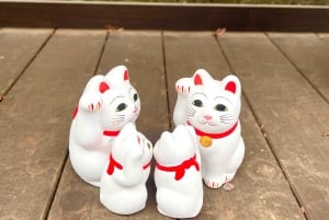 Tokyo: Gotokuji-lykkekatttempel og Harajuku Shibuya-kattekafé