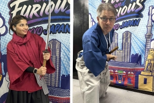 Tokyo: Kimono-fotografering innendørs med enkel påkledning og rekvisitter