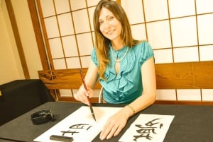 Tokio: Japanse kalligrafie-ervaring met penseelcadeau