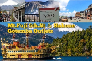 Tokio: góra Fudżi, Gotemba Outlet i Hakone – wycieczka 1-dniowa