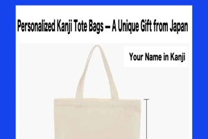 Tokio: Experiencia de creación de un sello con tu nombre y una bolsa o bolso tote