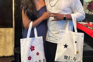 Tokio: Experiencia de creación de un sello con tu nombre y una bolsa o bolso tote