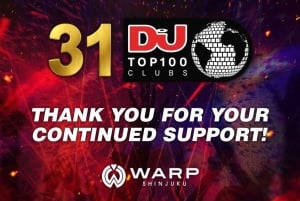 Tokyo Shinjuku: WARP Nightclub Ticket & VIP (für Ausländer)