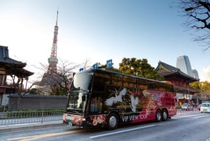 Tokyo: Open Top Sightseeing Bus med audioguide
